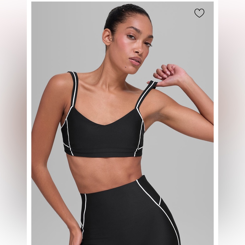 NWOT Alo Airlift Haven Bra - Black/White